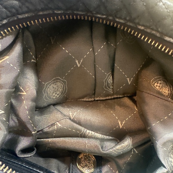 VINCE CAMUTO Quilted Leather Black CROSSBODY & SHOULDER Bag With Adjusting Strap - Picture 10 of 10